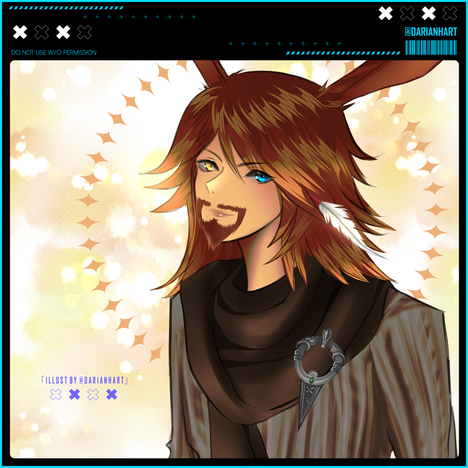 Commissioned from: @DarianHart (For Lunarcon 2022)